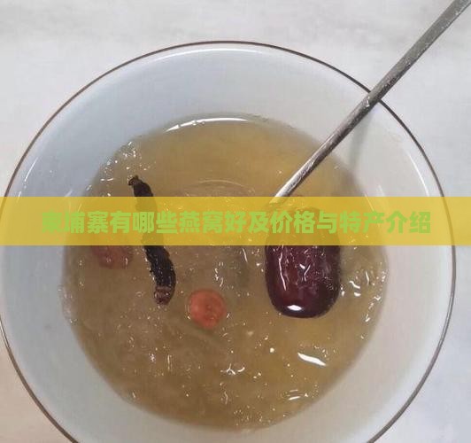 柬埔寨有哪些燕窝好及价格与特产介绍