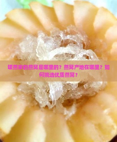 暖燕家的燕窝是哪里的？燕窝产地在哪里？如何挑选优质燕窝？