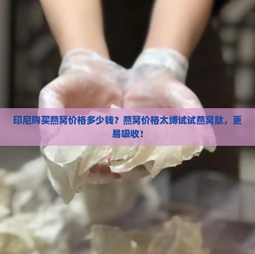印尼购买燕窝价格多少钱？燕窝价格太缚试试燕窝肽，更易吸收！