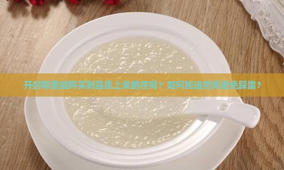 开封哪里能购买到品质上乘的燕窝？如何挑选燕窝避免踩雷？