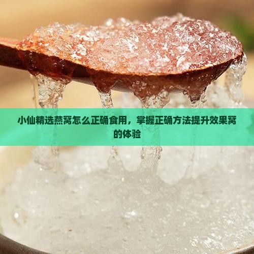 小仙精选燕窝怎么正确食用，掌握正确方法提升效果窝的体验