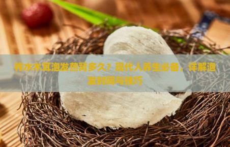 柞水木耳泡发燕窝多久？现代人养生必备，详解泡发时间与技巧