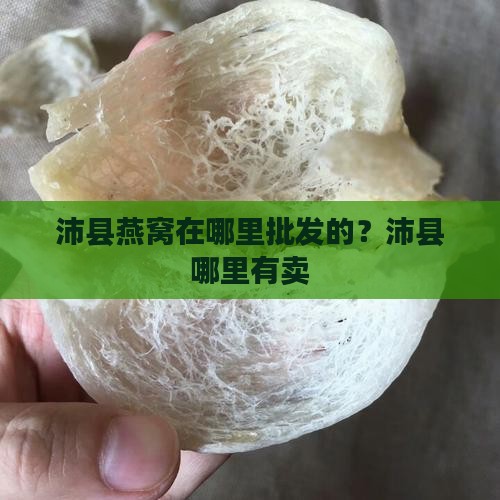 沛县燕窝在哪里批发的？沛县哪里有卖