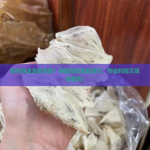 如何快速泡发燕窝？掌握高效泡发技巧，节省时间又保持营养！