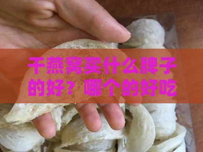 干燕窝买什么牌子的好？哪个的好吃又优质