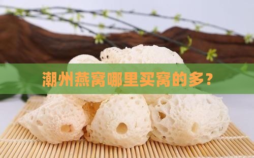 潮州燕窝哪里买窝的多？