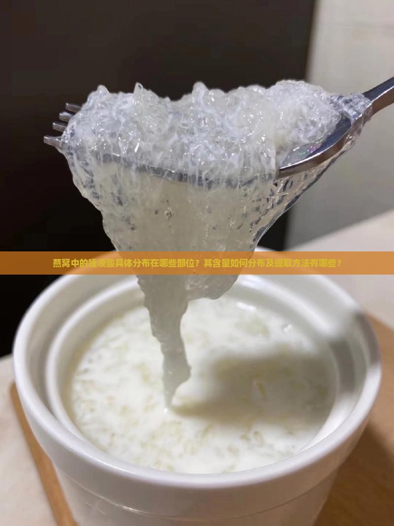 燕窝中的唾液酸具体分布在哪些部位？其含量如何分布及提取方法有哪些？