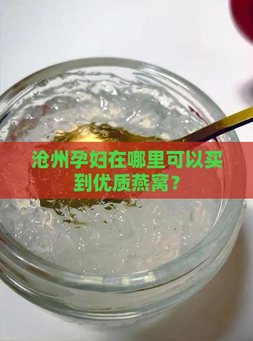 沧州孕妇在哪里可以买到优质燕窝？