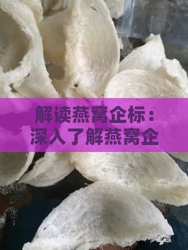 解读燕窝企标：深入了解燕窝企业标准含义