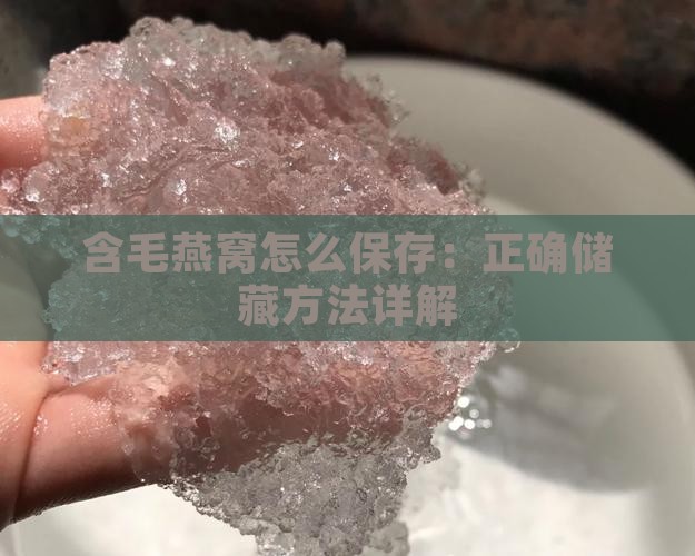 含毛燕窝怎么保存：正确储藏方法详解