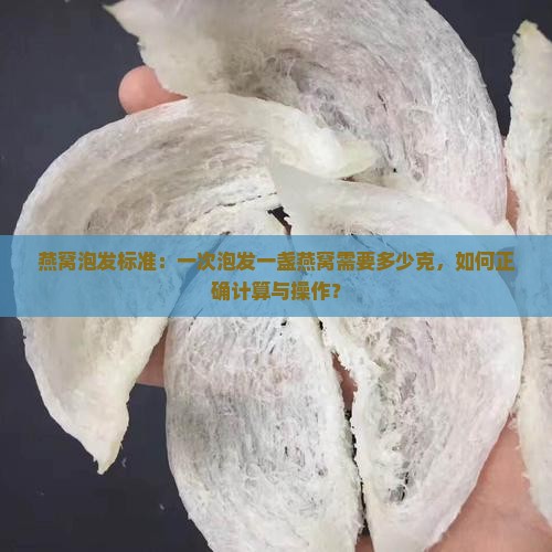 燕窝泡发标准：一次泡发一盏燕窝需要多少克，如何正确计算与操作？