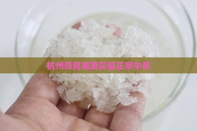 杭州燕窝哪里买最正宗中燕
