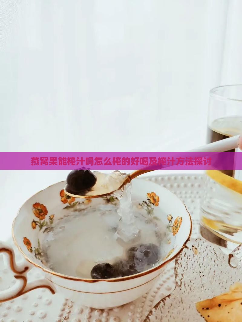 燕窝果能榨汁吗怎么榨的好喝及榨汁方法探讨