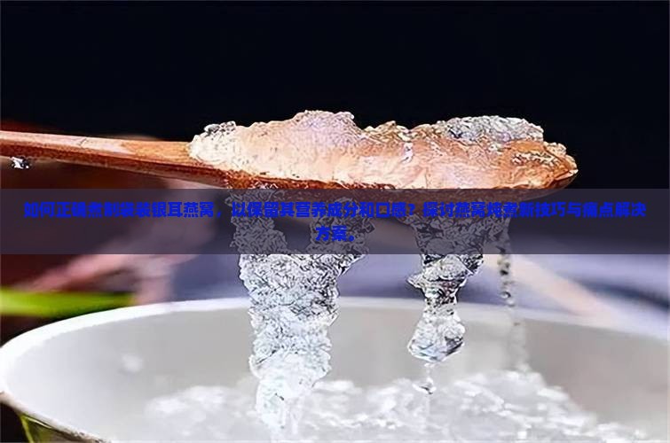 如何正确煮制袋装银耳燕窝，以保留其营养成分和口感？探讨燕窝炖煮新技巧与痛点解决方案。