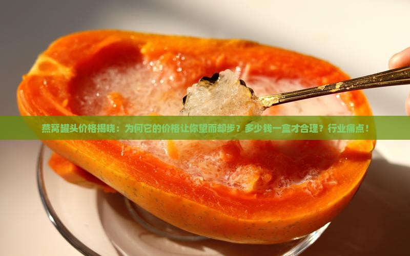 燕窝罐头价格揭晓：为何它的价格让你望而却步？多少钱一盒才合理？行业痛点！