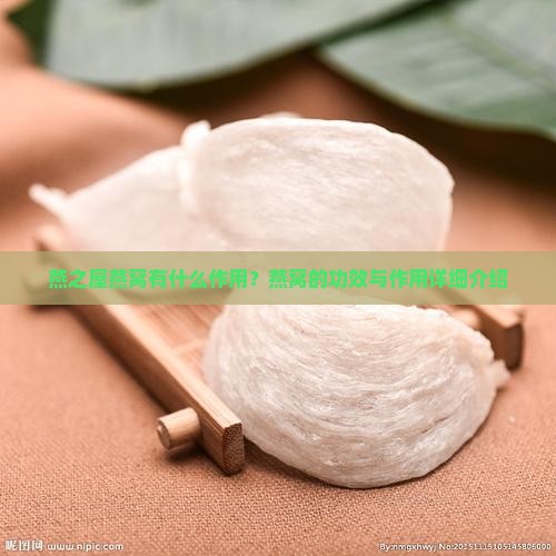 燕之屋燕窝有什么作用？燕窝的功效与作用详细介绍