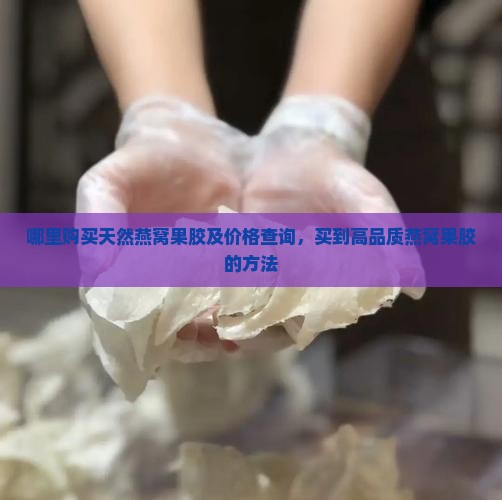 哪里购买天然燕窝果胶及价格查询，买到高品质燕窝果胶的方法