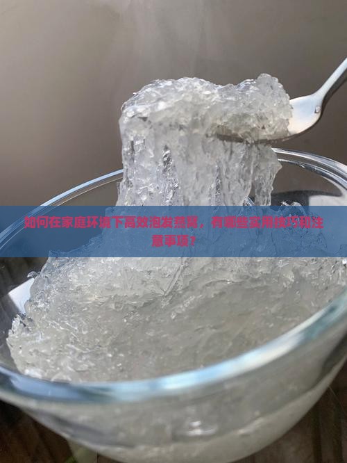 如何在家庭环境下高效泡发燕窝，有哪些实用技巧和注意事项？