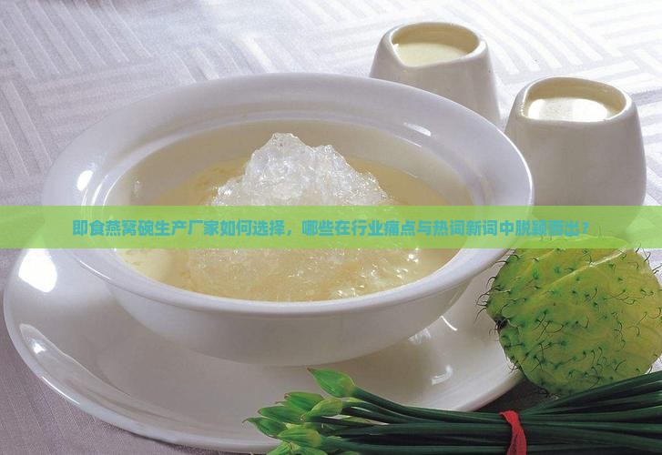 即食燕窝碗生产厂家如何选择，哪些在行业痛点与热词新词中脱颖而出？