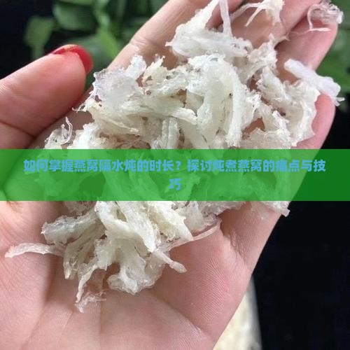 如何掌握燕窝隔水炖的时长？探讨炖煮燕窝的痛点与技巧