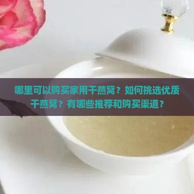 哪里可以购买家用干燕窝？如何挑选优质干燕窝？有哪些推荐和购买渠道？