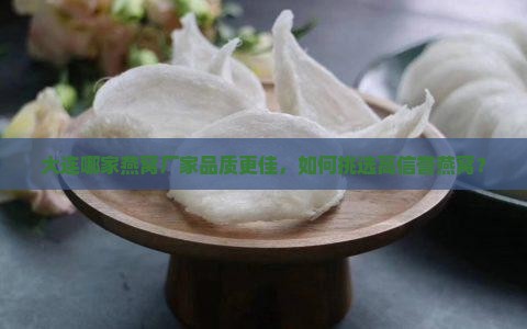 大连哪家燕窝厂家品质更佳，如何挑选高信誉燕窝？