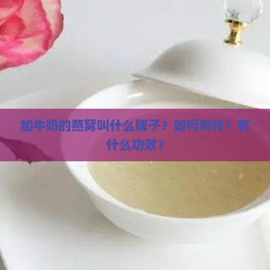 加牛奶的燕窝叫什么牌子？如何制作？有什么功效？