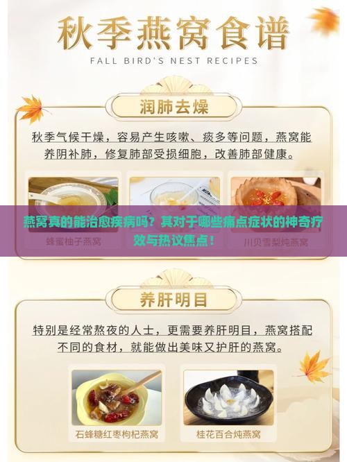 燕窝真的能治愈疾病吗?其对于哪些痛点症状的神奇疗效与热议焦点! 燕窝真的能治愈疾病吗?其对于哪些痛点症状的神奇疗效与热议焦点!