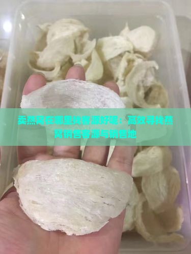 卖燕窝在哪里找客源好呢：高效寻找燕窝销售客源与销售地