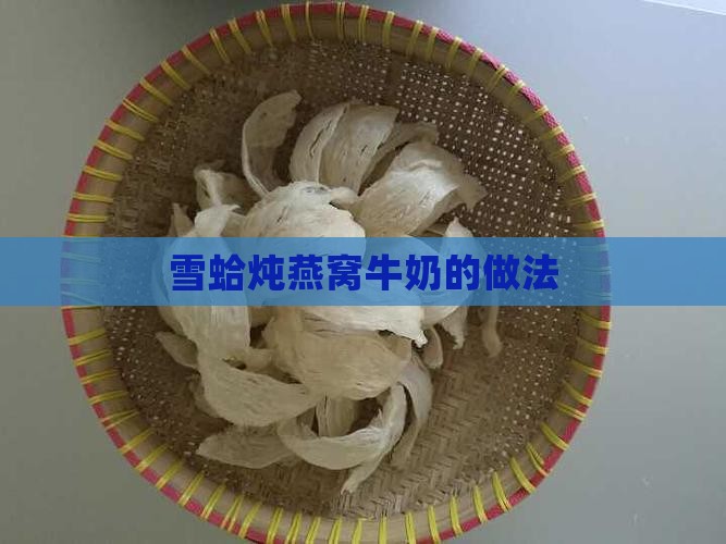 雪蛤炖燕窝牛奶的做法