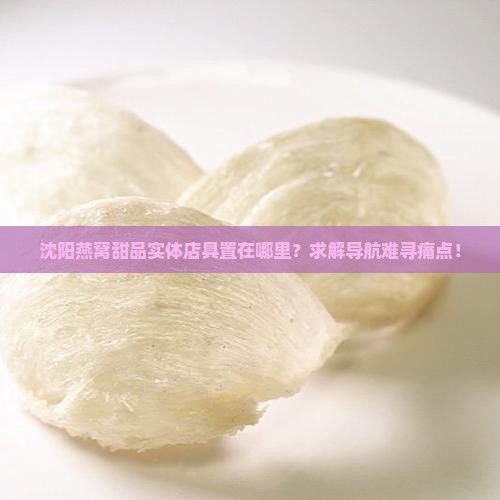 沈阳燕窝甜品实体店具置在哪里？求解导航难寻痛点！