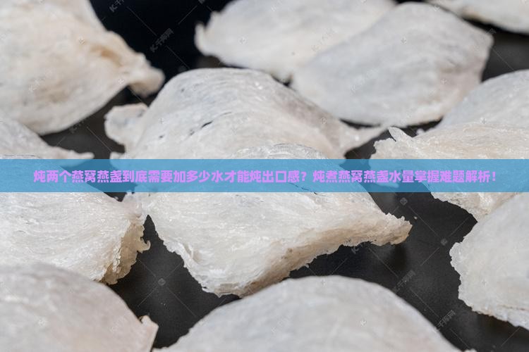 炖两个燕窝燕盏到底需要加多少水才能炖出口感？炖煮燕窝燕盏水量掌握难题解析！