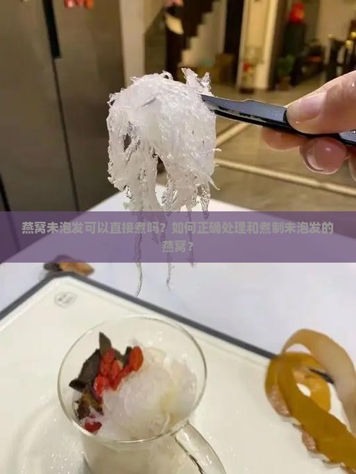 燕窝未泡发可以直接煮吗？如何正确处理和煮制未泡发的燕窝？