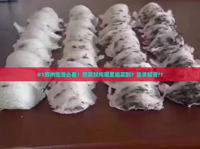 #1苏州吃货必看！燕窝鲜炖哪里能买到？急求解答??
