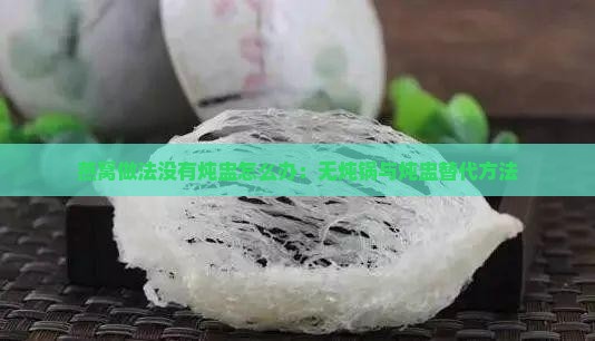 燕窝做法没有炖盅怎么办：无炖锅与炖盅替代方法