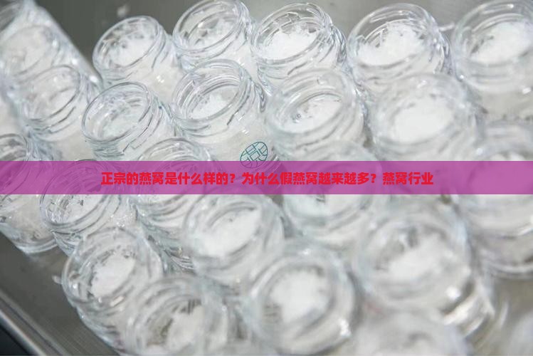 正宗的燕窝是什么样的？为什么假燕窝越来越多？燕窝行业