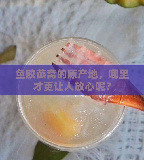 鱼胶燕窝的原产地，哪里才更让人放心呢？