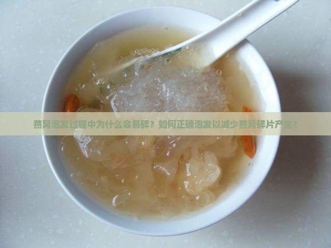 燕窝泡发过程中为什么会易碎？如何正确泡发以减少燕窝碎片产生？
