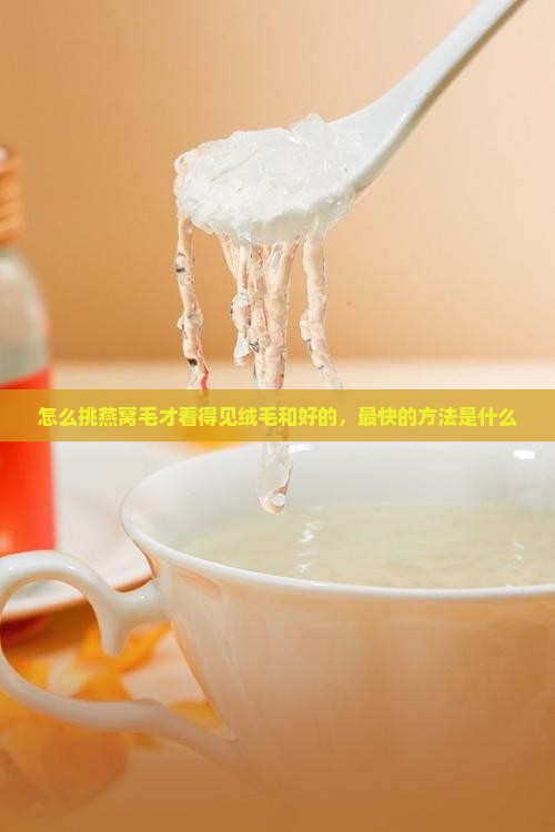 怎么挑燕窝毛才看得见绒毛和好的，最快的方法是什么