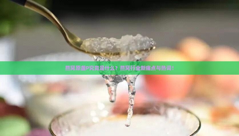 燕窝原盏P究竟是什么？燕窝行业新痛点与热词！