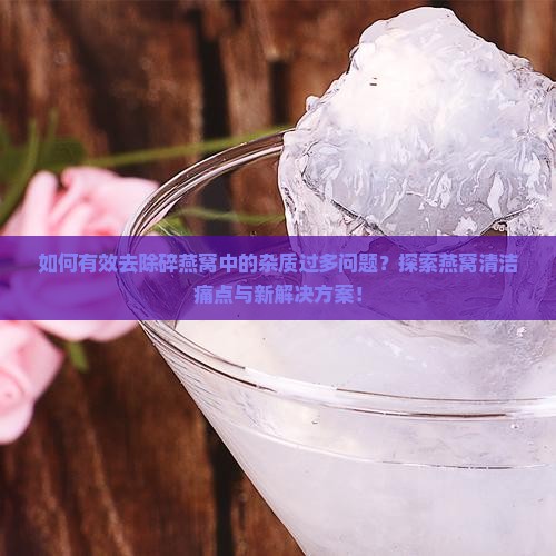 如何有效去除碎燕窝中的杂质过多问题？探索燕窝清洁痛点与新解决方案！