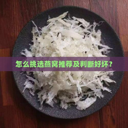 怎么挑选燕窝推荐及判断好坏？