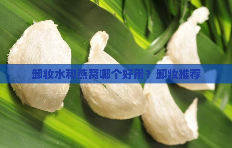卸妆水和燕窝哪个好用？卸妆推荐