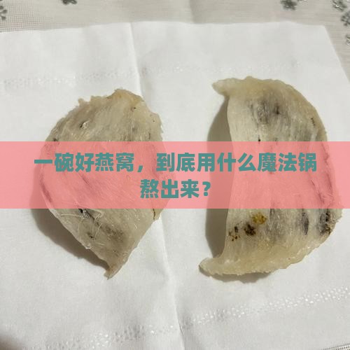 一碗好燕窝，到底用什么魔法锅熬出来？