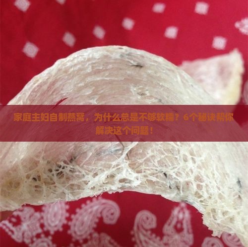 家庭主妇自制燕窝，为什么总是不够软糯？6个秘诀帮你解决这个问题！