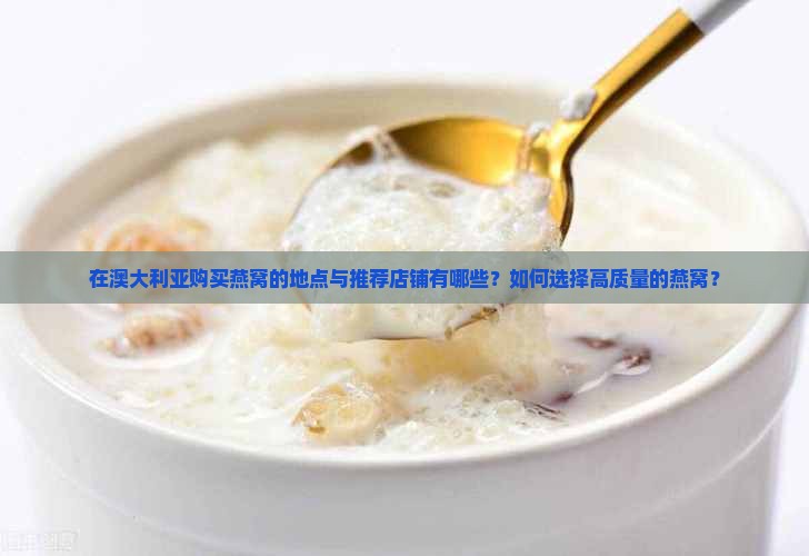 在澳大利亚购买燕窝的地点与推荐店铺有哪些？如何选择高质量的燕窝？