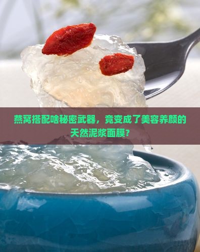 燕窝搭配啥秘密武器，竟变成了美容养颜的天然泥浆面膜？