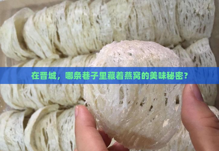 在晋城，哪条巷子里藏着燕窝的美味秘密？