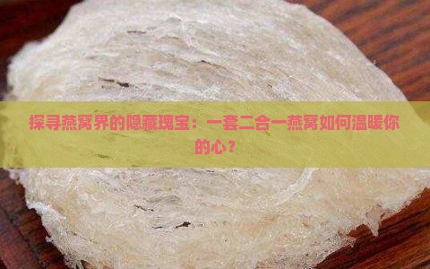 探寻燕窝界的隐藏瑰宝：一套二合一燕窝如何温暖你的心？