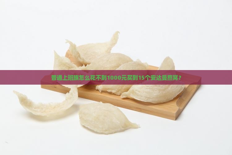 普通上班族怎么花不到1000元买到15个安达曼燕窝？
